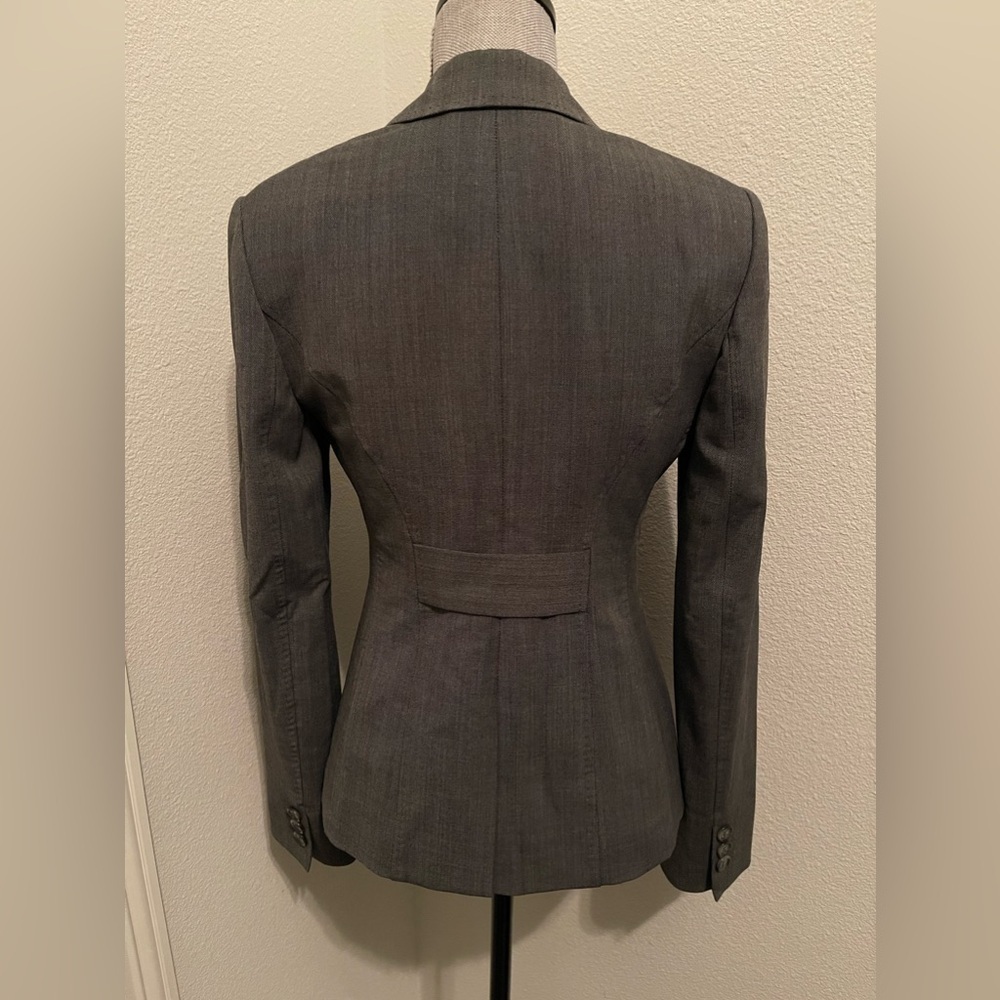 Vintage The Limited Grey “Perfect Travel” Suit Blazer - Sz 4 - Picture 4 of 9